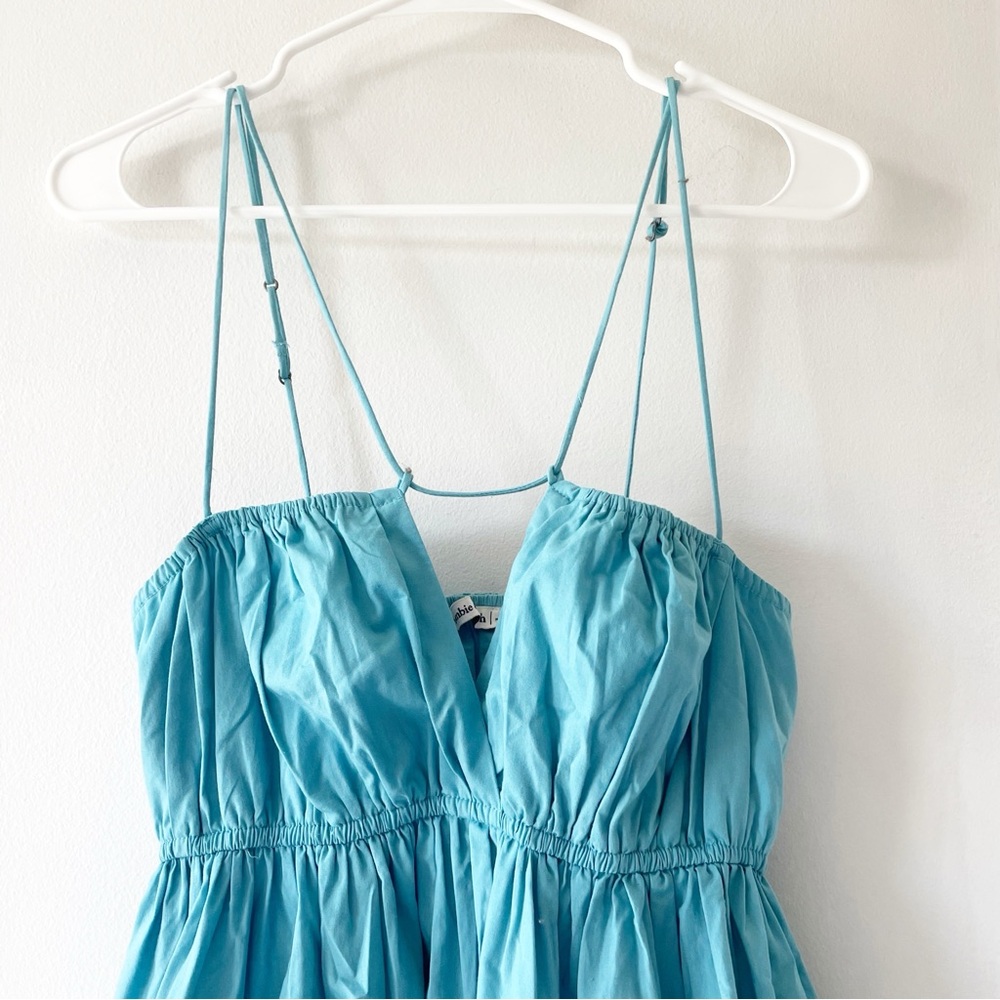 Abercrombie & Fitch Blue Strappy Babydoll Dress | Size Medium - Picture 3 of 10